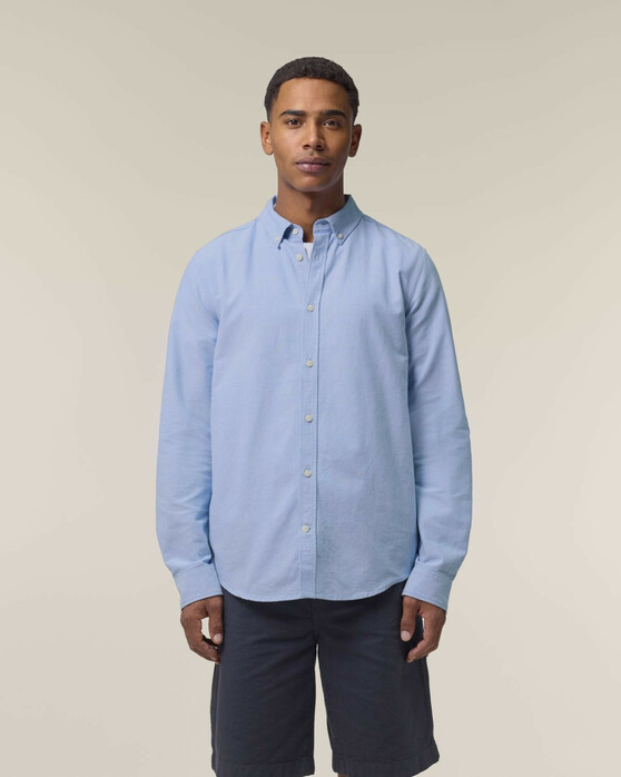 Stanley Oxford Shirt_Blue Oxford_Studio_Front_Main_1