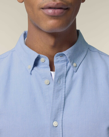Stanley Oxford Shirt_Blue Oxford_Studio_Front_Detail_0