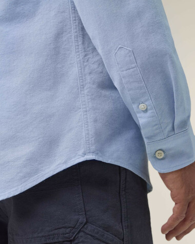 Stanley Oxford Shirt_Blue Oxford_Studio_Front_Detail_2