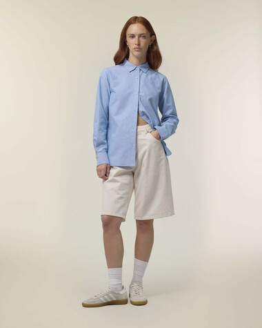 Stella Oxford Shirt_Blue Oxford_Studio_Front_Main_8