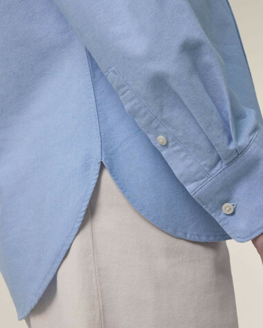 Stella Oxford Shirt_Blue Oxford_Studio_Front_Detail_3